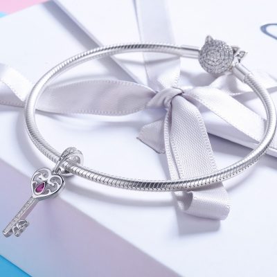 Filigree Cubic Key Charm - Image 2